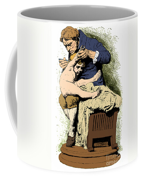 History Coffee Mug featuring the photograph Edward Jenner, English Microbiologist #10 by Science Source