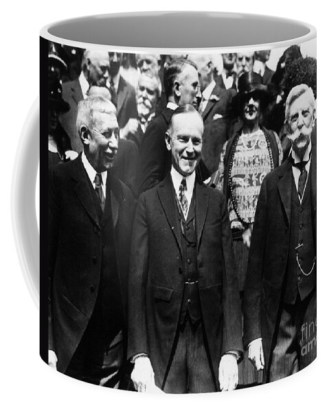 1920s Coffee Mug featuring the photograph Calvin Coolidge #1 by Granger