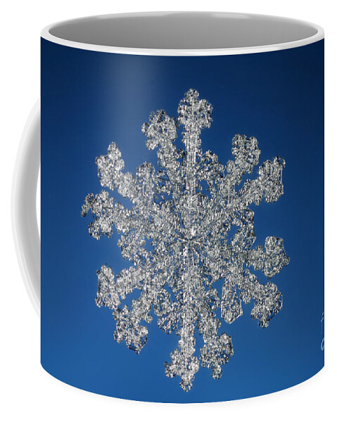 Snowflake Coffee Mug featuring the photograph Snowflake #131 by Ted Kinsman