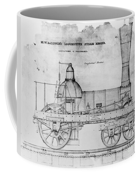 Historic Coffee Mug featuring the photograph 19th Century Locomotive #16 by Omikron