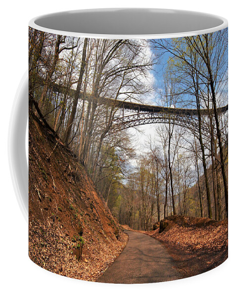 New River Gorge Bridge Coffee Mug featuring the photograph New River Gorge Bridge #12 by Mary Almond