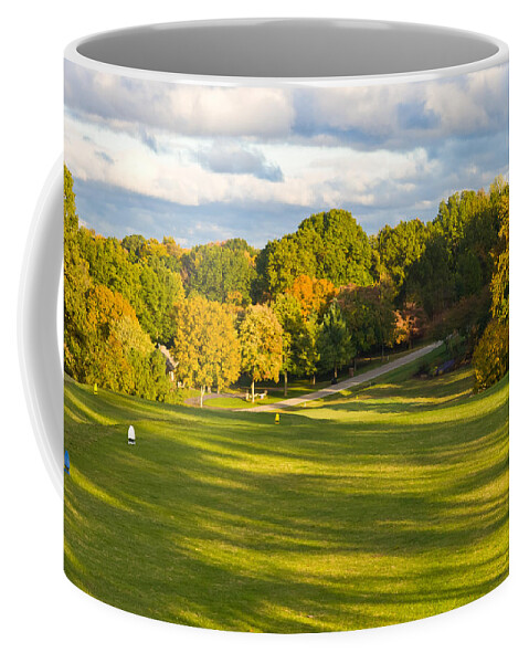 1st Hole Coffee Mug featuring the photograph 1st Hole at Clarksville CC by Ed Gleichman