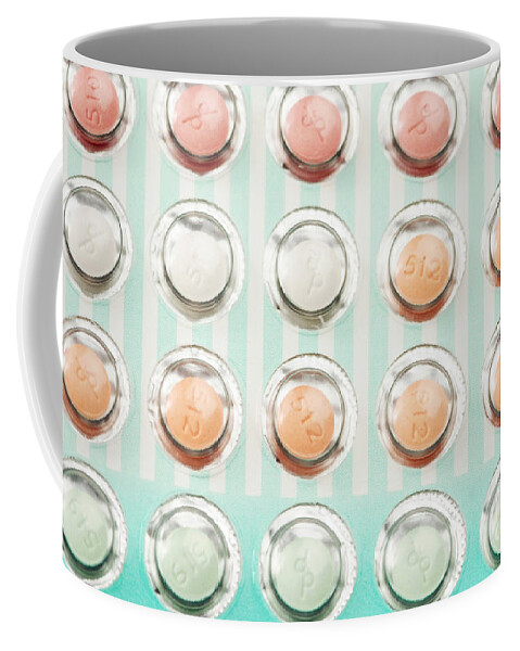 Medical Coffee Mug featuring the photograph Birth Control Pills #2 by Photo Researchers, Inc.