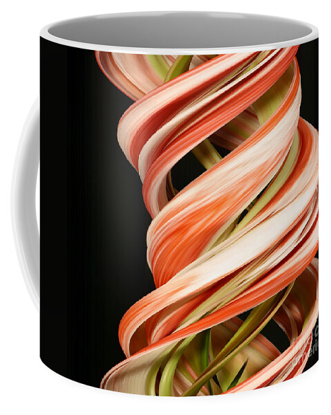 Design Coffee Mug featuring the photograph Digital Streak Image Of Amaryllis #2 by Ted Kinsman