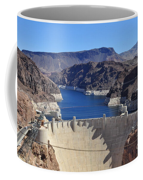 Lake Meade Coffee Mug featuring the photograph Hoover Dam by Dejan Jovanovic