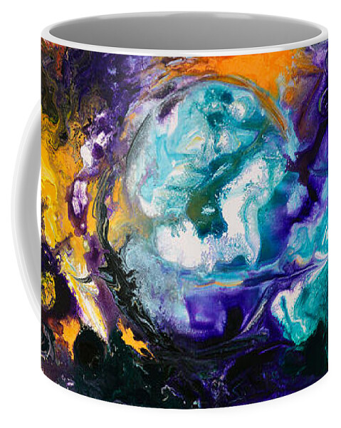 Fluid Coffee Mug featuring the painting 2010 Untitled Series #3 by Sally Trace
