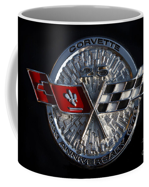 Corvette Coffee Mug featuring the photograph 25th Anniversary by Dennis Hedberg