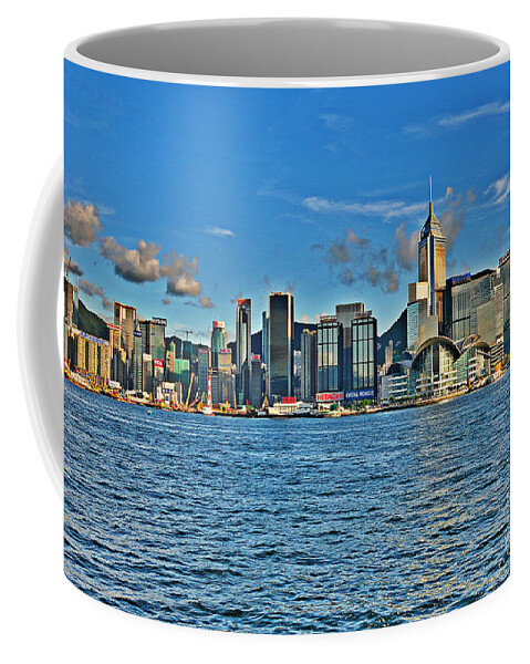 Asia Coffee Mug featuring the photograph Hong Kong Harbour #5 by Joe Ng