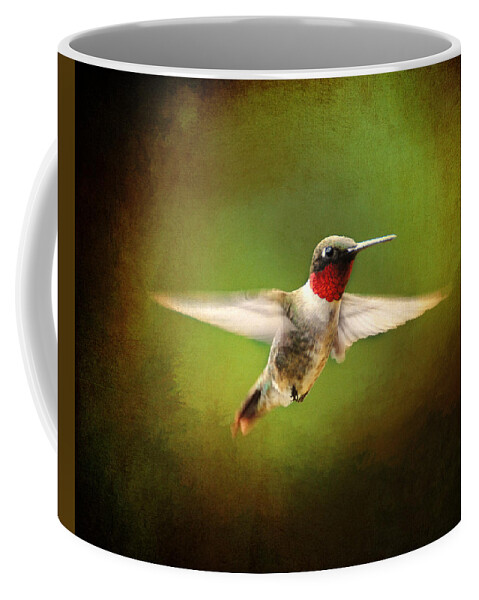 Avian Coffee Mug featuring the photograph Hummingbird in Flight #3 by Jai Johnson