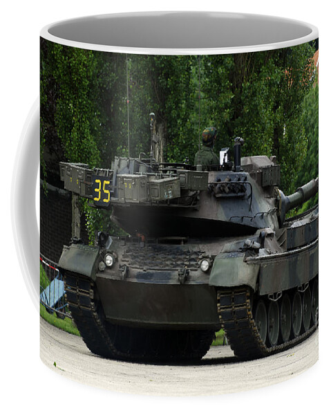 Adults Only Coffee Mug featuring the photograph The Leopard 1a5 Mbt Of The Belgian Army #3 by Luc De Jaeger