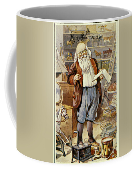 19th Century Coffee Mug featuring the photograph American Christmas Card #38 by Granger