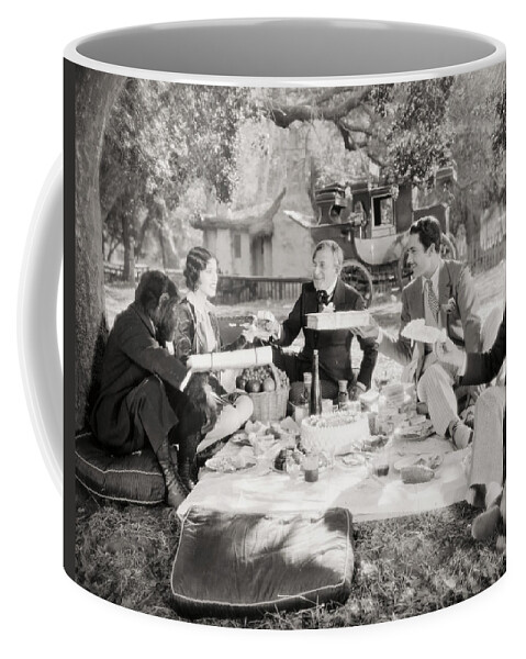 -picnic- Coffee Mug featuring the photograph Silent Film Still: Picnic #4 by Granger