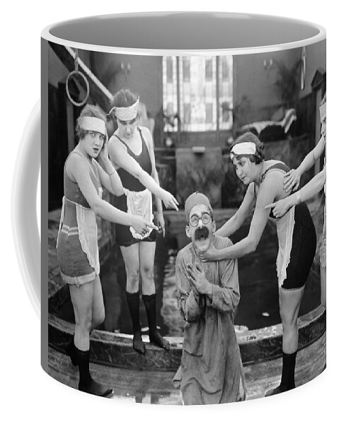 1920s Coffee Mug featuring the photograph Silent Still: Bathers #4 by Granger