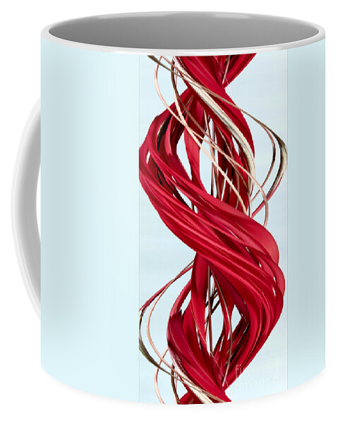 Design Coffee Mug featuring the photograph Flowers, Digital Streak Image #5 by Ted Kinsman