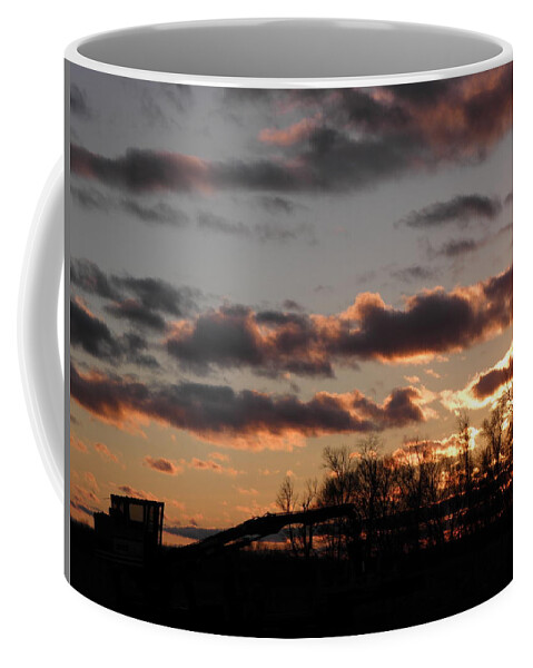 Sunset Coffee Mug featuring the photograph A Farmers Day Is Done by Kim Galluzzo Wozniak
