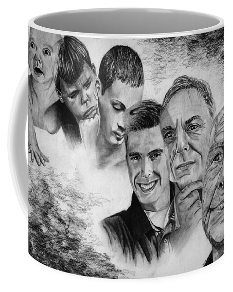 Aging Coffee Mug featuring the drawing A Look Through Time by Vic Ritchey
