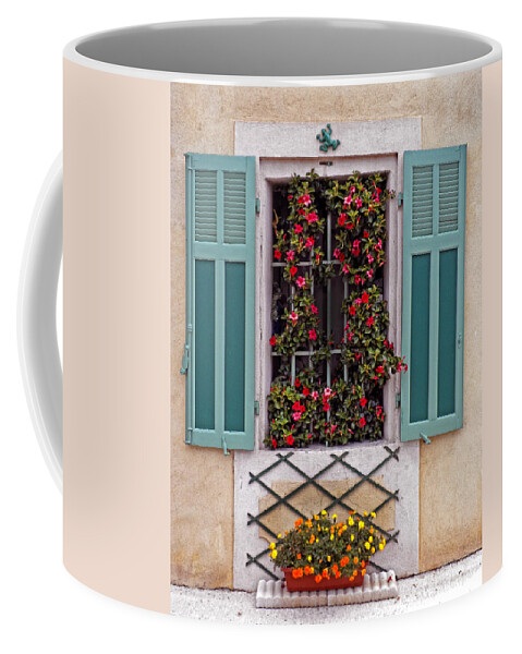 Window Coffee Mug featuring the photograph A Provence Window by Dave Mills