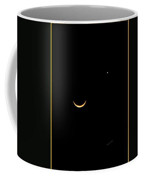 Crescent Moon Coffee Mug featuring the photograph A Wink and A Smile by DigiArt Diaries by Vicky B Fuller