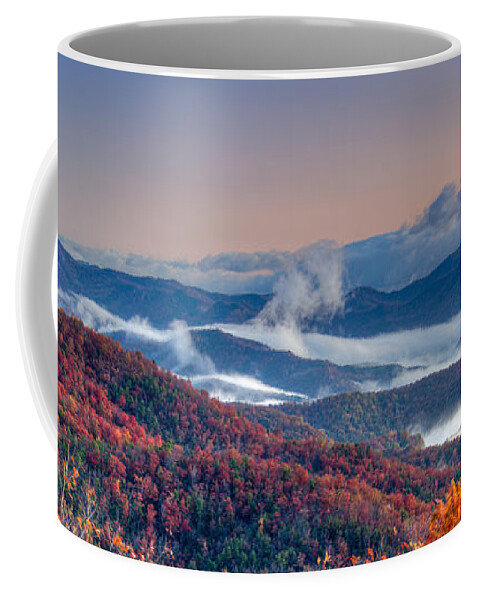 Autumn Coffee Mug featuring the photograph Above the Clouds by Joye Ardyn Durham