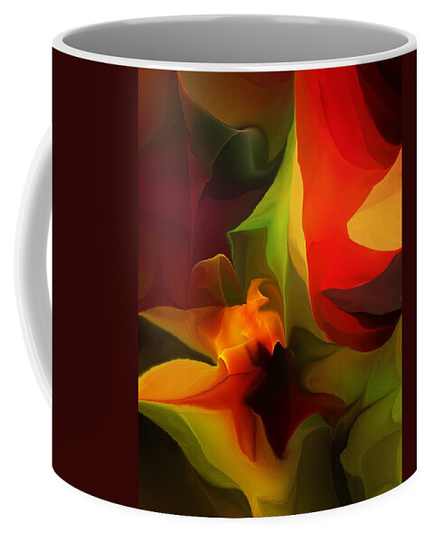 Fine Art Coffee Mug featuring the digital art Abstract 050612 by David Lane