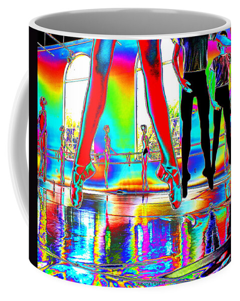 Ballet Coffee Mug featuring the photograph Airborne Elegance by Larry Beat