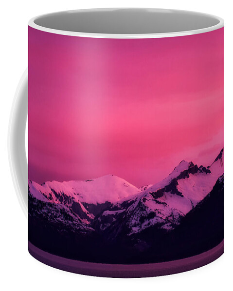 Alpenglow Coffee Mug featuring the photograph Alaskan Alpenglow by Jarrod Erbe