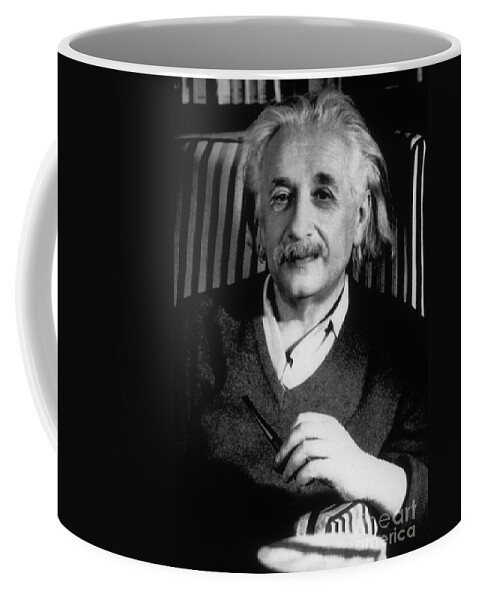 Science Coffee Mug featuring the photograph Albert Einstein, German-american by Science Source