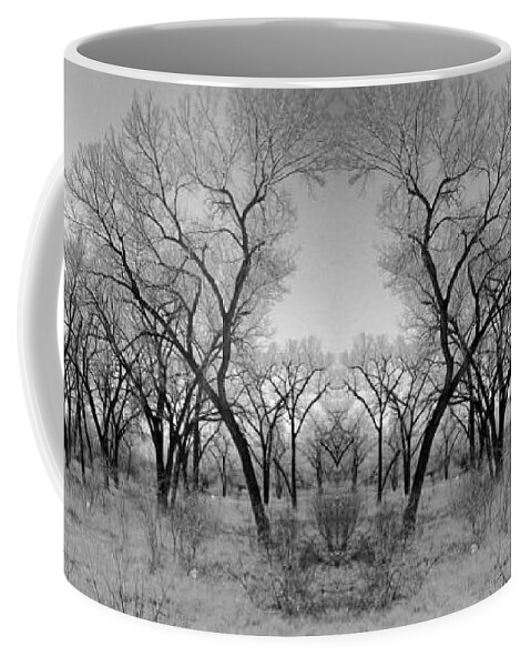 Landscape Coffee Mug featuring the photograph Altered Series - Bare Double by Kathleen Grace