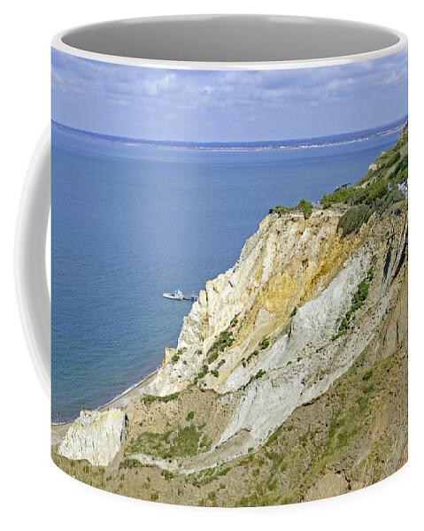 Britain Coffee Mug featuring the photograph Alum Bay - Coloured Sand Cliffs by Rod Johnson