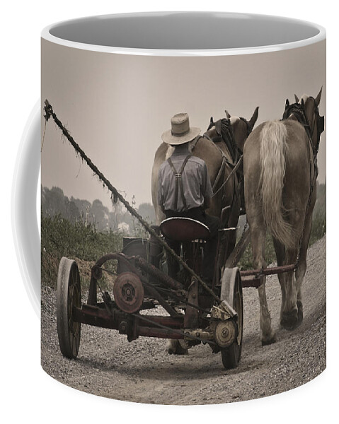 Amish Life Coffee Mug featuring the photograph Amish Life by Wes and Dotty Weber