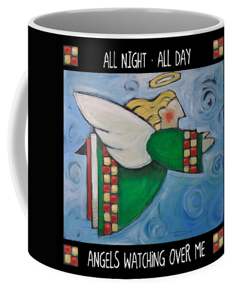 Angels Coffee Mug featuring the painting Angel Flight Poster by Tim Nyberg