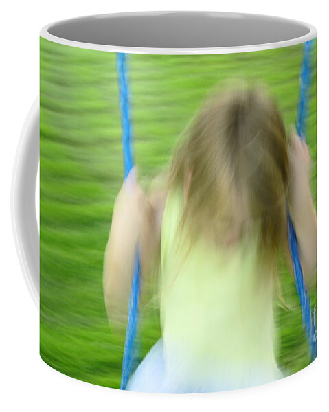 Girl Coffee Mug featuring the photograph Angel Swing by Aimelle Ml