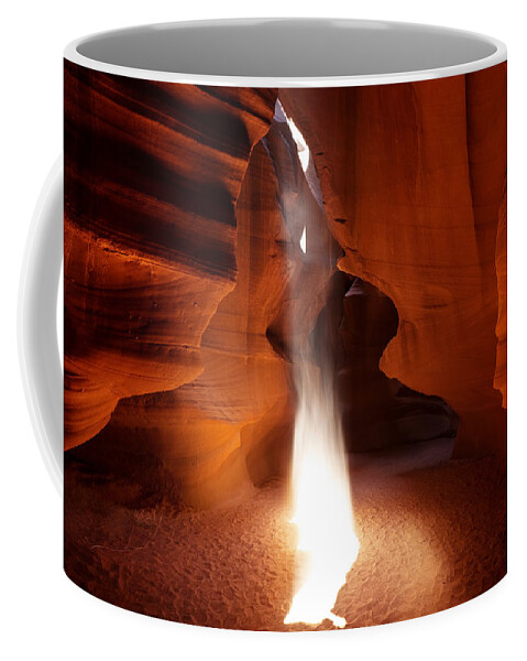 Antelope Canyon Coffee Mug featuring the photograph Antelope Canyon bonfire by Sylvia J Zarco