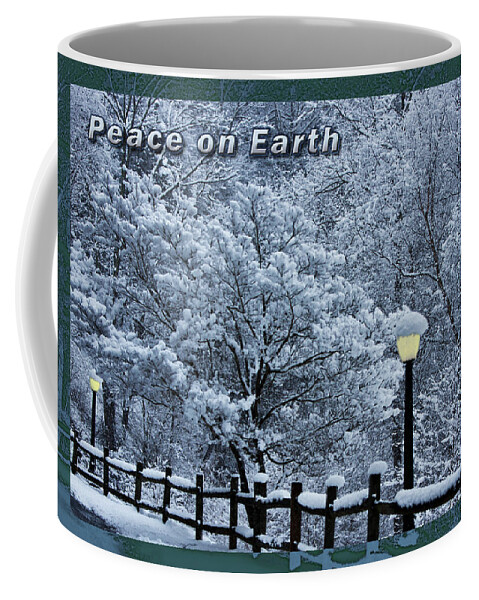 Christmas Coffee Mug featuring the photograph Asheville Peace Card by John Haldane
