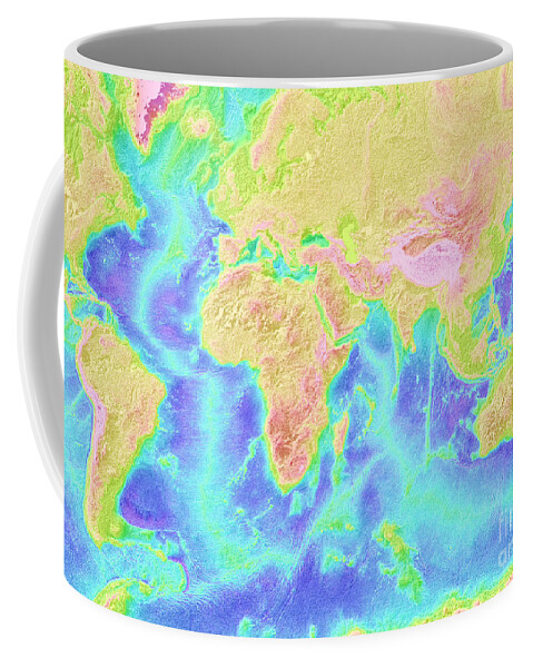 1900s Coffee Mug featuring the photograph Atlantic And Indian Ocean Topography by National Oceanic and Atmospheric Administration
