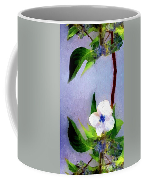 Asian Coffee Mug featuring the painting Attenuated Meditation by RC DeWinter