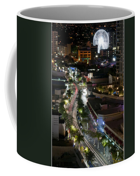 Night Photograph Coffee Mug featuring the photograph Australian City Lights by Peggy Dietz