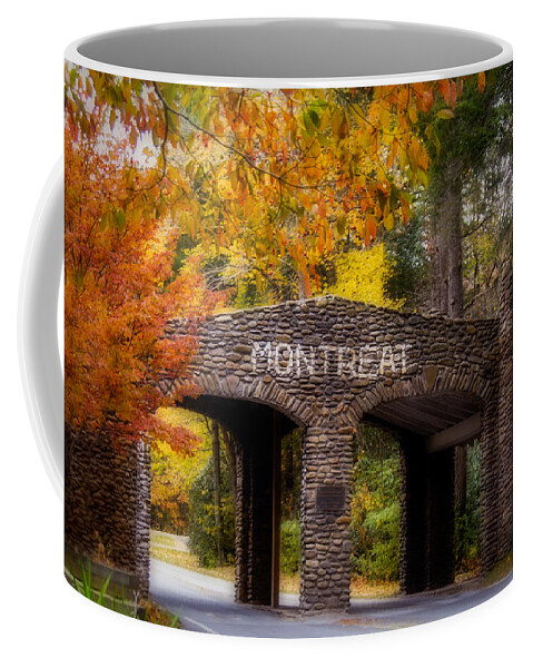 Asheville Coffee Mug featuring the photograph Autumn Gate by Joye Ardyn Durham