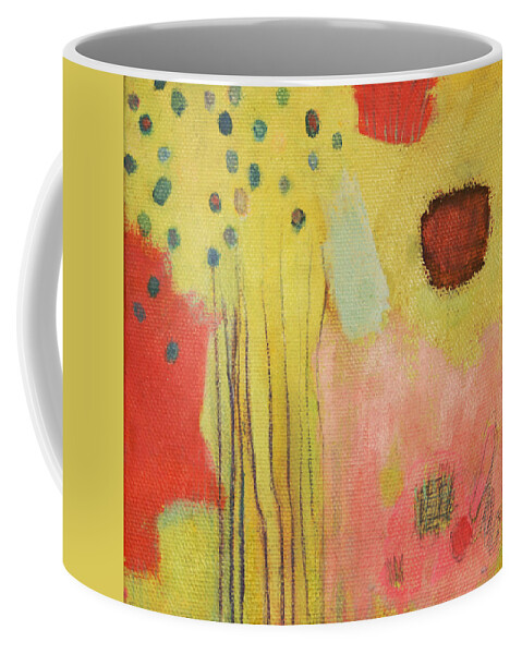 Abstract Coffee Mug featuring the painting Autumn Rustle by Janet Zoya
