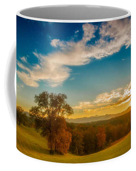 Asheville Coffee Mug featuring the photograph Autumn Trees by Joye Ardyn Durham