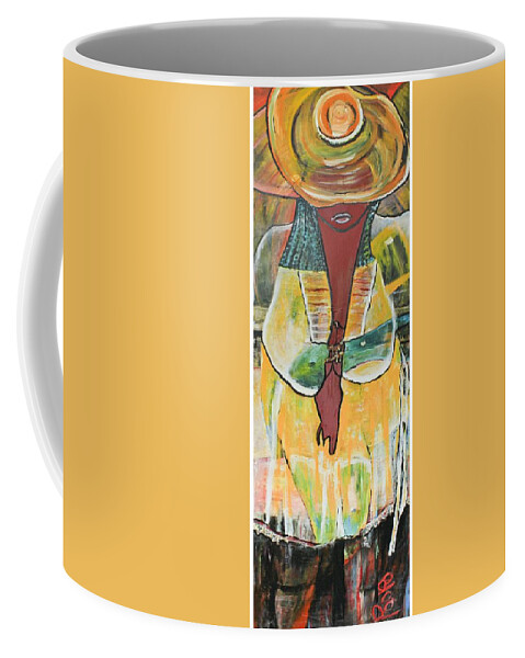 Figurative Coffee Mug featuring the painting Baby Girl II by Peggy Blood