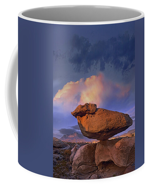 Mp Coffee Mug featuring the photograph Balancing Rock Formation, Guadalupe by Tim Fitzharris