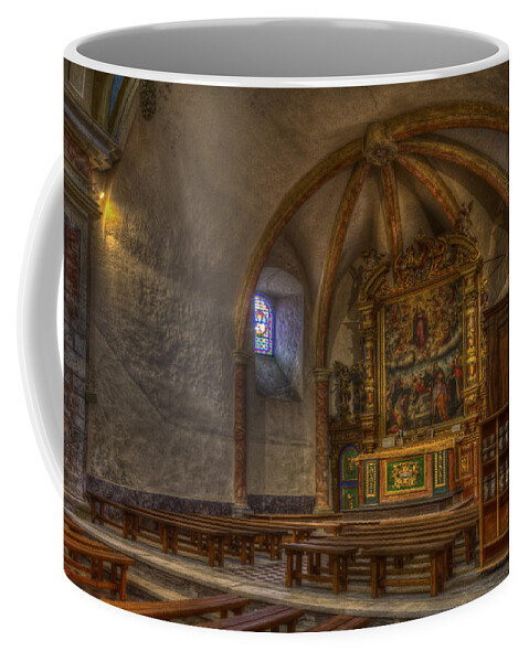 Clare Bambers Coffee Mug featuring the photograph Baroque Church in Savoire France 3 by Clare Bambers