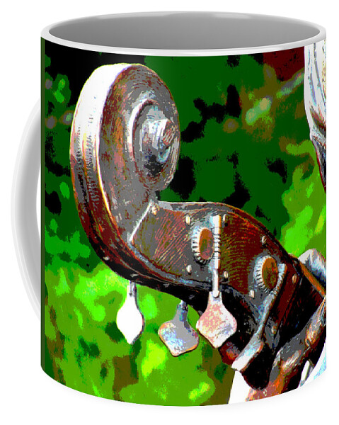 Music Coffee Mug featuring the photograph Bass Fiddle by Norma Brock