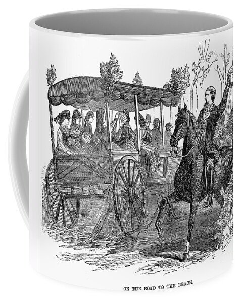 1865 Coffee Mug featuring the photograph Beach Party, 1865 by Granger