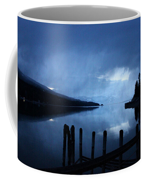Lake Scene Coffee Mug featuring the photograph Beautiful Bay by Lucy West