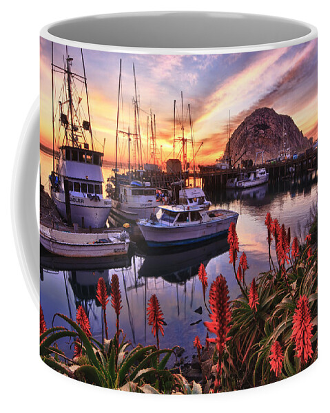Sunset Coffee Mug featuring the photograph Beautiful Morro Bay by Beth Sargent
