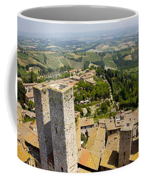 Ruralscapes Coffee Mug featuring the photograph Between Towers by Lee Stickels