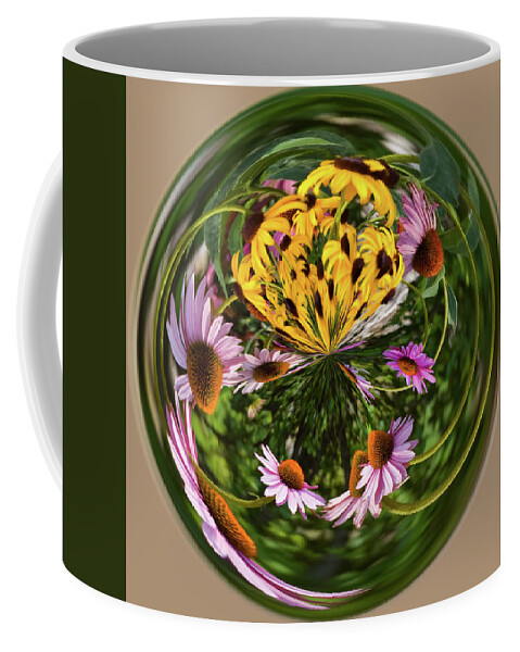 Cone Flower Coffee Mug featuring the photograph Black Eyed Susans and Cone Flowers by Steve Stuller