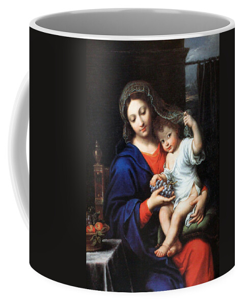 Virgin Coffee Mug featuring the photograph Black Grapes by Munir Alawi